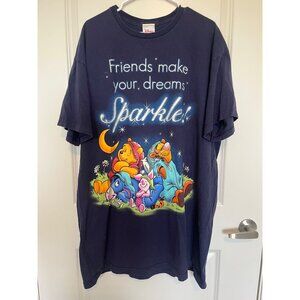 Vtg Disney Store Winnie The Pooh "Friends Make Your Dreams Sparkle" T-Shirt 3x
